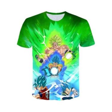 Imagem de Camiseta De Anime Dragon Ball Vegeta Goku Para Meninos Estilo Harajuku