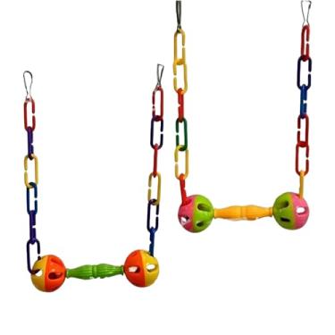 Imagem de Balanço para Aves de Estimação em Gaiolas | Suporte para Gaiola | Balanço Interativo para a Calopsita,Para Conure, Calopsita, Agapornis, Canário, Coelho, Porquinho-da-índia, e Chinchila