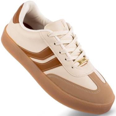 Imagem de Tenis Vizzano Feminino Casual Moda 1444.100 Cor:Off+BegeTamanho:38, Of