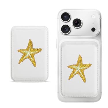 Imagem de Suporte de cartão magnético para iPhone, capa fina de couro PU, capa traseira para cartão, acessório de telefone fofo