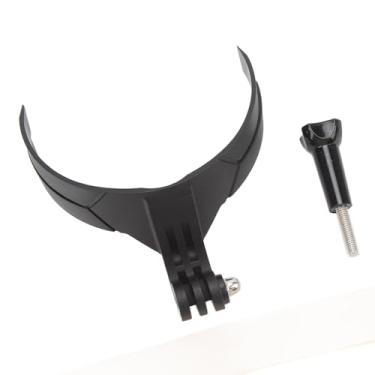 Imagem de Generic Suporte de Queixo para Capacete de Motocicleta Montagem Segura Durável e Estável para Câmeras de Ação Suporte de Queixo para Capacete para Facial Completo, Material PA ABS - Adequado para