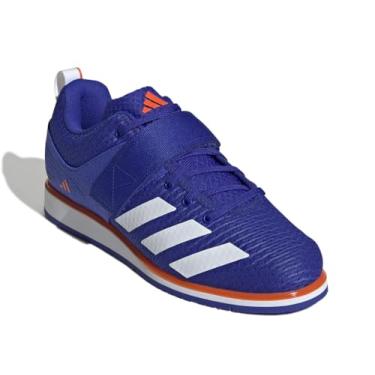 Imagem de adidas Tênis adulto unissex Powerlift 5, Azul lúcido/branco/laranja impactante, 36 BR