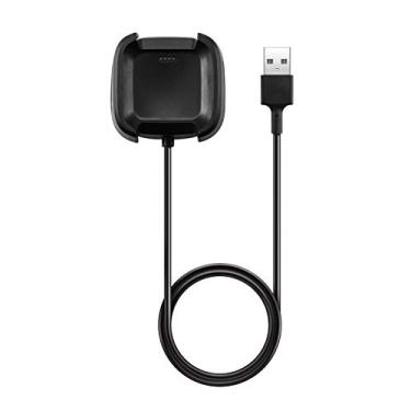 Imagem de Base de Carregamento para Smartwatch com Case e Cabo USB 1m Versa Lite Carregador
