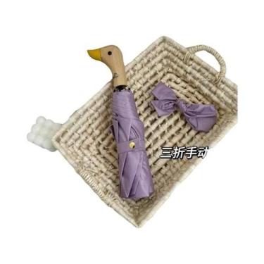 Imagem de Guarda-chuva Compacto E Dobrável Com Proteção Solar UPF 50, Estiloso E