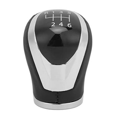 Imagem de Snsowed Botão da Alça de Engrenagem, Substituição para Qashqai J11 X-Trail T32 2016-2017, Cabeça da Alavanca de Mudança Manual 6 Velocidades, Liga Alumínio e Material Couro