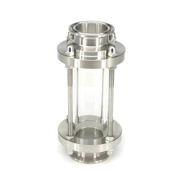 Imagem de Fit Tube OD 38 mm Tri Clamp 3.8 cm Ferrule 50,5 mm 304 Aço Inoxidável Encaixe Fluxo Sight Glass Encanamento Acessórios
