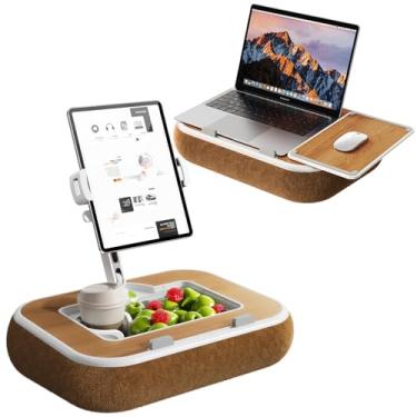 Imagem de Suporte de travesseiro para tablet, suporte de telefone giratório de 360° para cama, mesa de laptop compatível com iPad/Kindle/telefone de 4,7 a 13 polegadas, laptop de 11 a 15 polegadas, tigela de