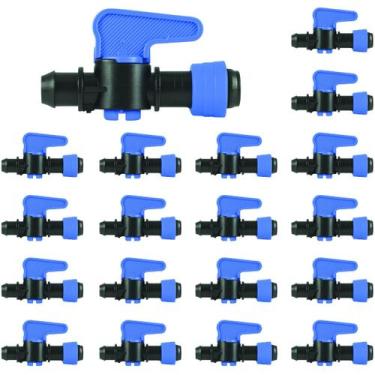 Imagem de Kit 100 Registro Inicial 16mm Anel Para Fita Gotejadora - Irrigação Du