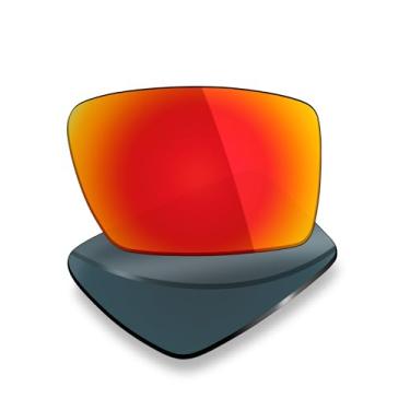 Imagem de Mryok Lentes de reposição UV400 para óculos de sol Arnette Goemon AN4267, HD Polarized, proteção UV, resistente a impactos e ajuste perfeito - Vermelho fogo
