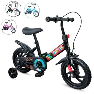 Imagem de Bicicleta Infantil Aro 12 Rodinhas Removíveis Leve Segura Pedal Antide