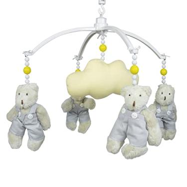 Imagem de Móbile Musical Ursinho Cinza e Nuvem