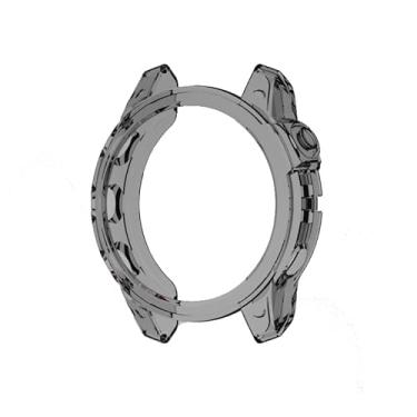 Imagem de KAPPDE Capa de TPU macio para Garmin Fenix 7X 7S 7 5S 5 5X Plus 6S 6 6X Pro Smartwatch Silicone Bumper Frame Shell Capa para Garmin Fenix7 (Cor: Preto, Tamanho: para Fenix 5 5Plus)