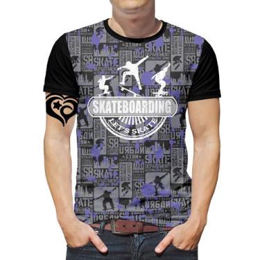 Imagem de Camiseta Skate Skatista PLUS SIZE Esqueite Masculina Bnd - Alemark, G1