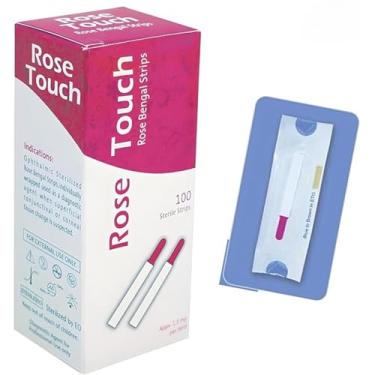 Imagem de KASHSURG Toque rosa oftálmico (tiras rosa bengala) - 100__ (pacote com 20)