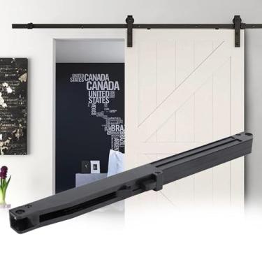 Imagem de Mecanismo de Fechamento Suave Amortecedor para Porta Celeiro Deslizante com Elevação e Queda Ajustáveis Operação Silenci