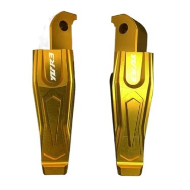 Imagem de Anti-derrapante Pedais de apoio para os pés do passageiro traseiro para YZF-R3 YZFR3 YZF R3 2015 2016 2017 2018 2019(Ouro)