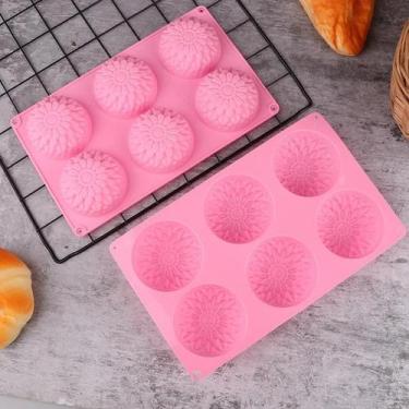 Imagem de Molde De Silicone 3D De Crisântemo E Girassol Para Sabonetes, Velas, R