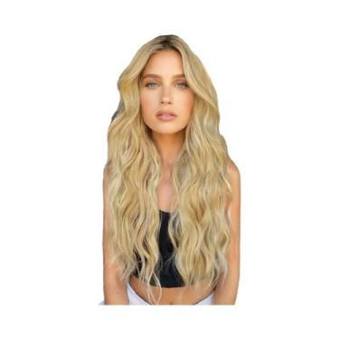 Imagem de Extensões De Cabelo Sintético Cacheado De 22 Polegadas, 16 Clips, Conj