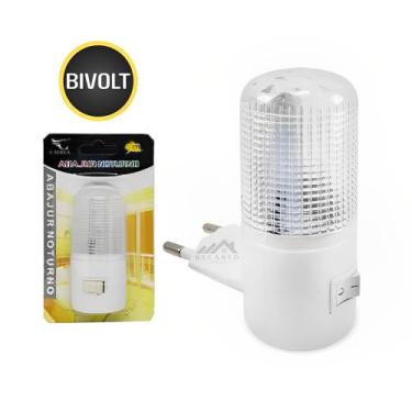 Imagem de Mini Luminária Abajur De Tomada Luz Noturna Led Bivolt Quarto Bebê - F