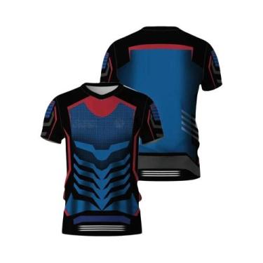 Imagem de Camiseta De Corrida Para Motocicleta Masculina De Secagem Rápida E Res