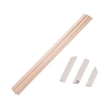 Imagem de Palitos De Madeira Balsa 20-50 Peças Quadrados Para Artesanato DIY Ace