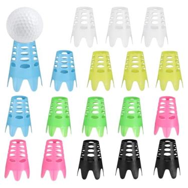 Imagem de YELARXI Camisetas de simulador de golfe, 1,8 polegadas e 18 peças e amarelo/vermelho/azul/preto/verde/branco, treinamento de prática de simulador de golfe - adequado para (rebatidas de gramado de