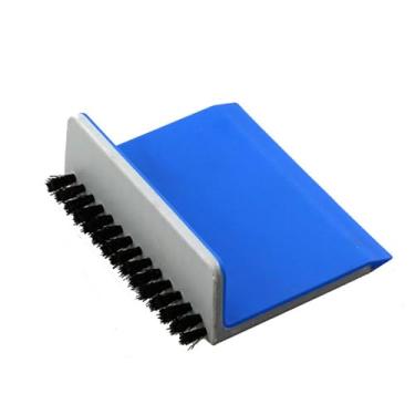 Imagem de ZHYOHEN Raspador de pia de cozinha azul multiuso escova de bancada de cozinha limpador de vegetais, mini raspador de janela, ferramenta de limpeza de detritos de azulejos