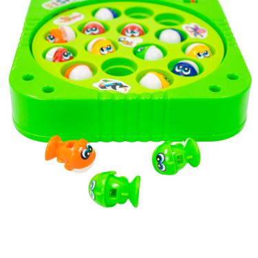 Imagem de Brinquedo Pesca Peixe Jogo Pescaria Infantil Pilha Cor:Verde
