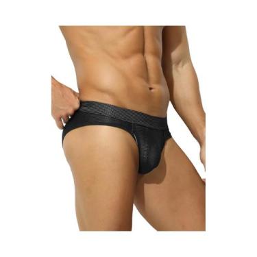 Imagem de Cuecas Masculinas Respiráveis Em Malha Com Abertura Frontal E Bolsa Se