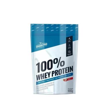Imagem de 100% Whey Protein Pouch 900g Morango - Sharkpro Suplementos-Unissex