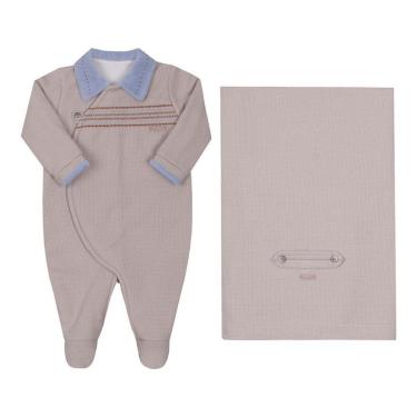 Imagem de Saída Maternidade Bebê Menino Inverno Soft Paraiso Ref 16124-Masculino