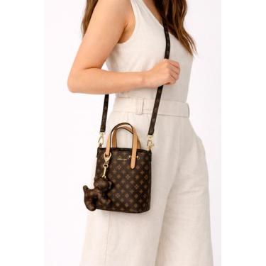 Imagem de Bolsa porta celular isa dog café / nude - Fernanda Calderini