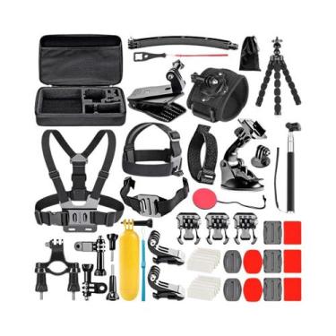 Imagem de Kit De Aventura 50 Em 1 Para GoPro DJI Insta360 Com Suportes Para Capa