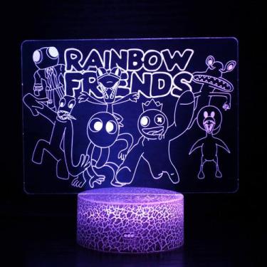 Imagem de Luz noturna LED 3D Rainbows Friends Color Changing Kids - Yiweisai