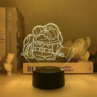 Imagem de Luz noturna LED 3D que muda de cor Brawls Stars Buzzs para crianças - 