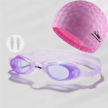 Imagem de Kit Òculos De Natação Junior Gold Sports New Shark -Touca - Protetor d