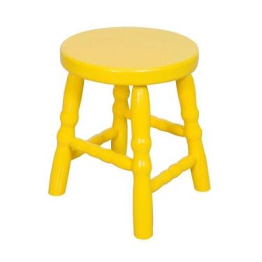Imagem de Banqueta Infantil Dallas - Amarelo - Deiss, Amarelo