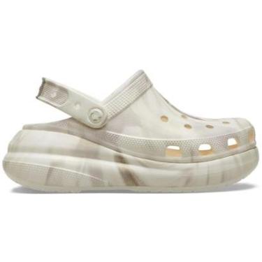 Imagem de Sandália Crocs Crush Perolizada Marble Clog Chalk/Multi-Unissex