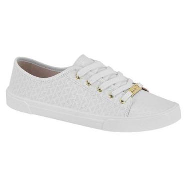 Imagem de Tenis Moleca Casual Com Cadarço Branco, Branco, 35
