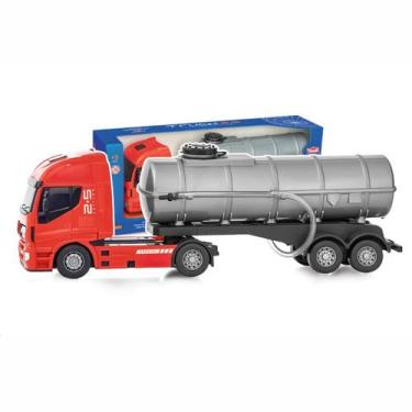 Imagem de Caminhão de Brinquedo Iveco Colecionável Miniatura Realista, Tanque