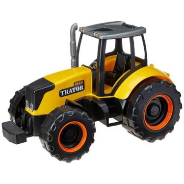 Imagem de Brinquedo Trator Infantil Max 50cm - Tilin - Tilin Brinquedos, Amarelo