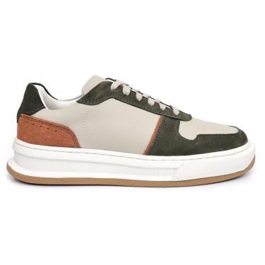 Imagem de Tênis Sneaker Masculino Couro Legítimo Mr Light Camurça-Masculino
