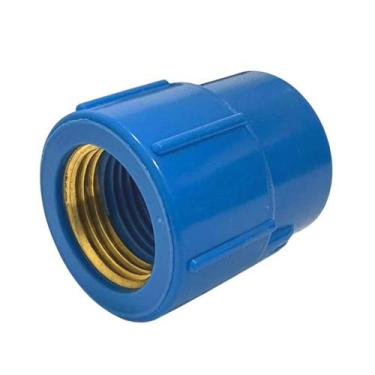 Imagem de Conexao Luva Pvc Azul Mista 20mm 1/2 X 1/2 Lr - Krona