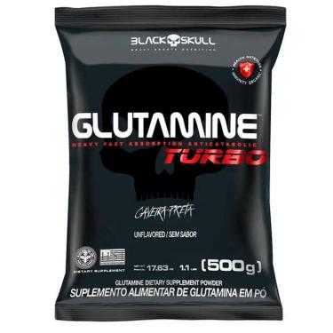 Imagem de Glutamina Turbo 500g - Black Skull-Unissex