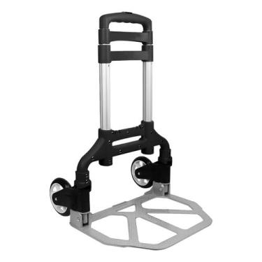 Imagem de Carrinho Dobrável Reforçado Ajustável 70kg Alumínio/PVC - ShopMix
