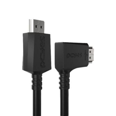 Imagem de Cabo Hdmi 2.1 Conec.90º Horizontal - Preto - 2m - Phm21-2h-pvc01