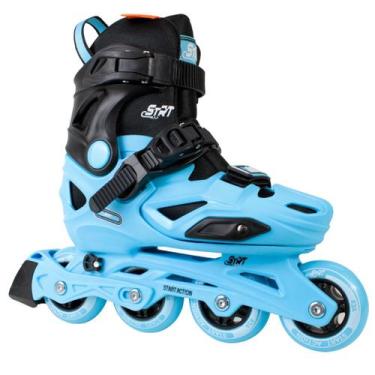 Imagem de Patins Traxart Infantil STRT Azul - 62/64mm ou 68/70mm ABEC-5, G ( 33 