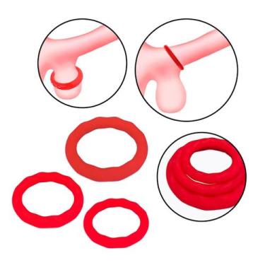 Imagem de Kit de Anéis Penianos em Silicone - Nilo-imports