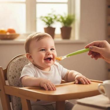 Imagem de Colher Infantil De Silicone Macio Anatômica, Verde