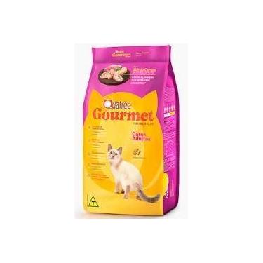 Imagem de Ração Quatree Gourmet para Gatos Adultos - Mix de Carnes - 10 kg - Gra